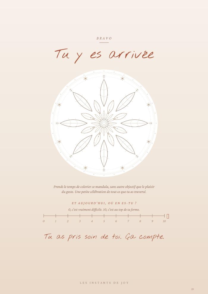 Page intérieure — Le mandala à colorier