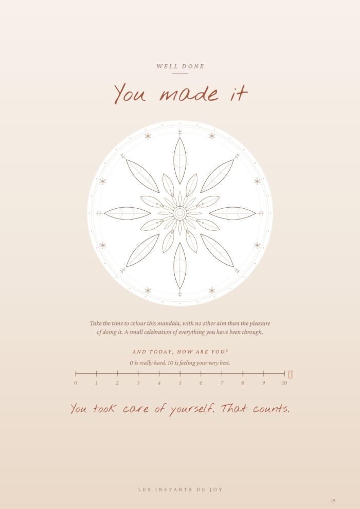 Page intérieure — The mandala to colour